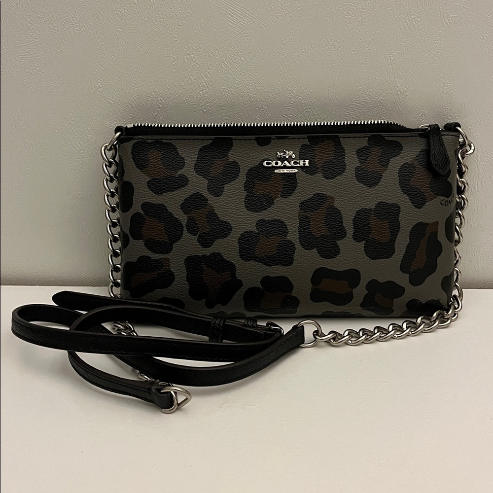 Black and Brown Animal Print Crossbody